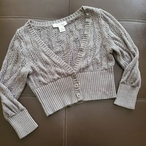 White House Black Market Crop Cardigan